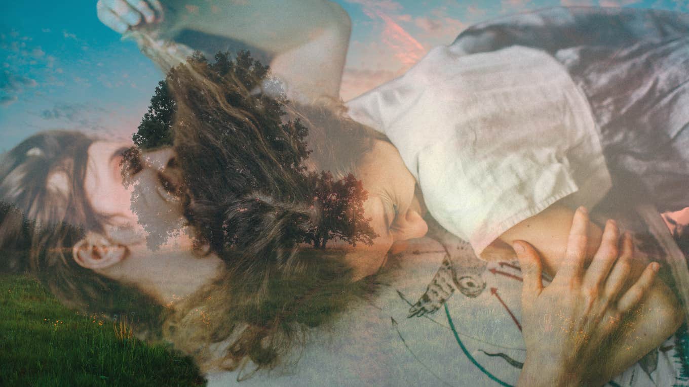 8 Ways To Get The Magic Spark Back In Your Relationship (By Cleaning It Up) Couple cuddling in the spring time