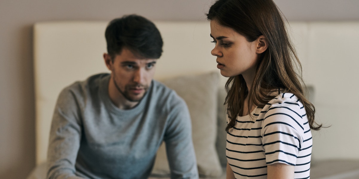 6 Ways To Stop Gaslighting In A Relationship woman and man upset