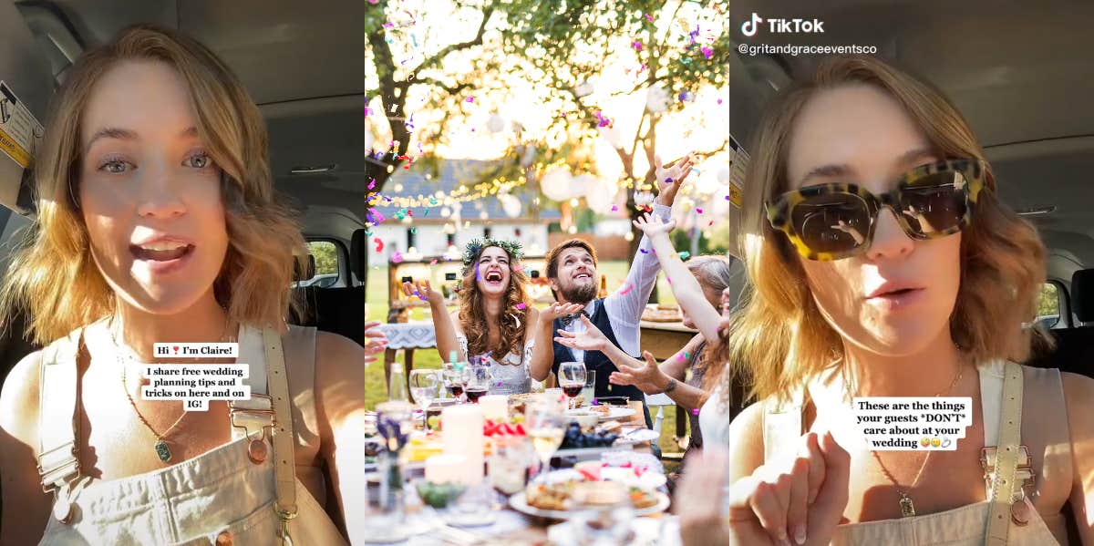 Wedding Planner Reveals 3 Things Guests Don't Care About That Can Seriously Cut Costs TikTok wedding planner
