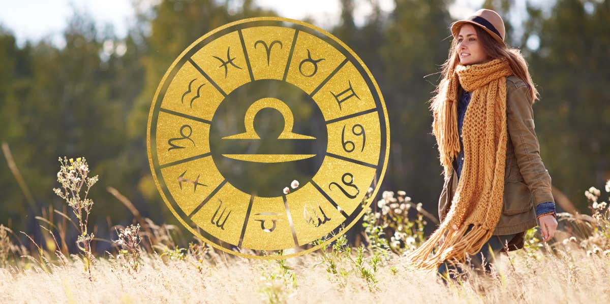 How The 2023 Autumn Equinox & Libra Season Effects Each Zodiac Sign's Weekly Horoscope woman walking in fall during libra season