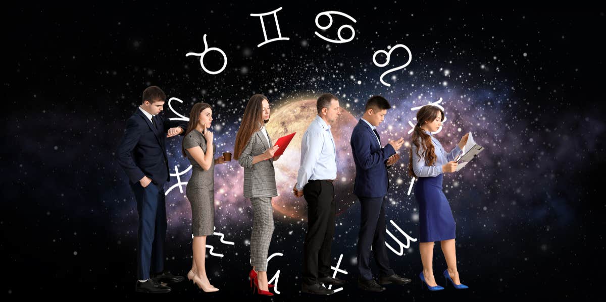 This Week's Astrology Forecast Predicts Changes Mid-Week For All Zodiac Signs zodiac signs in space