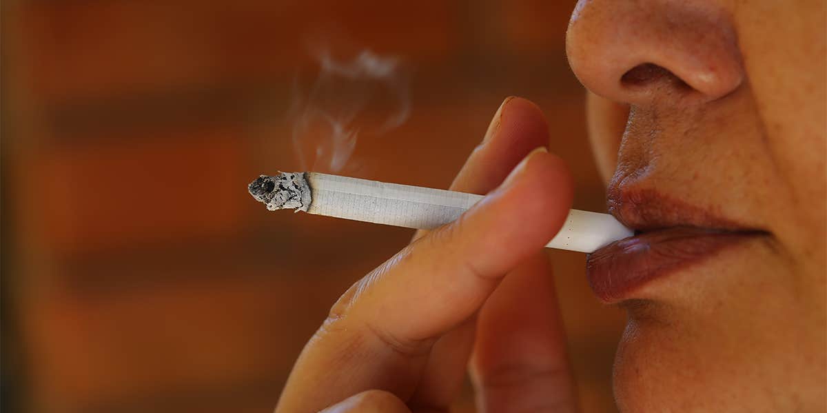 What 46 Years of Smoking Did To Me woman smoking cigarette