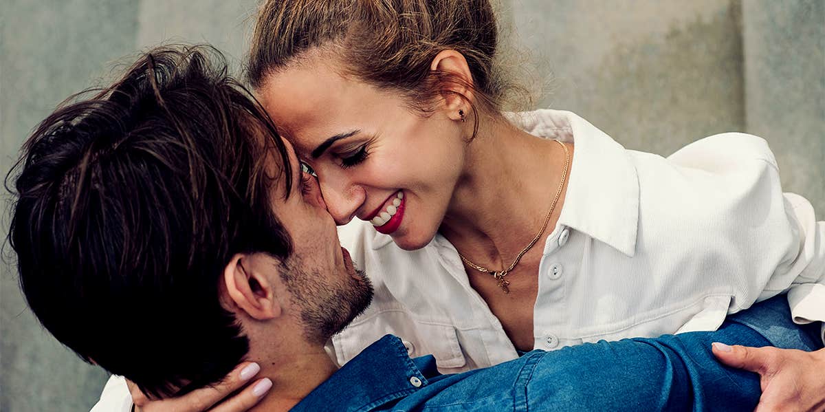 man and woman embracing and hugging