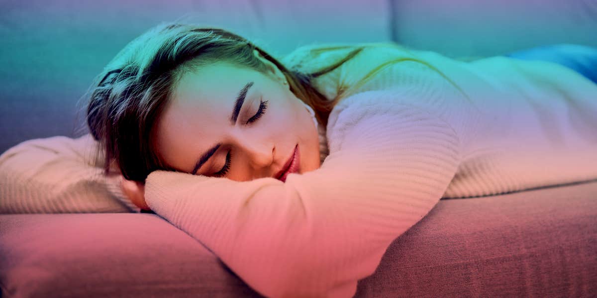 What The Colors You Dream In Reveal About Who You Really Are woman sleeping