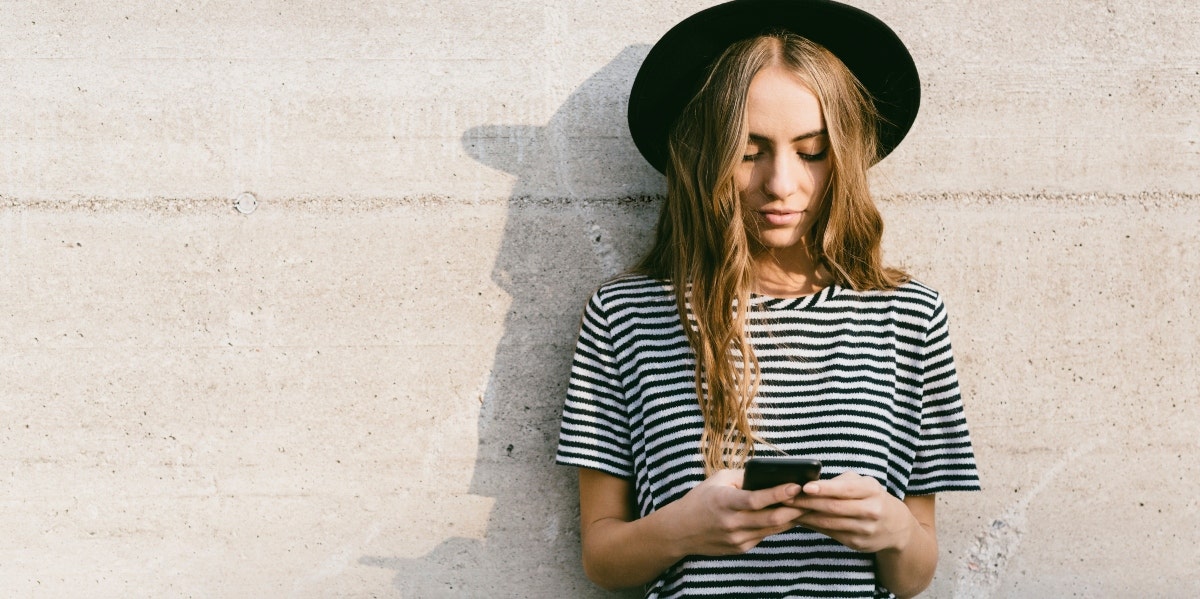 woman on phone