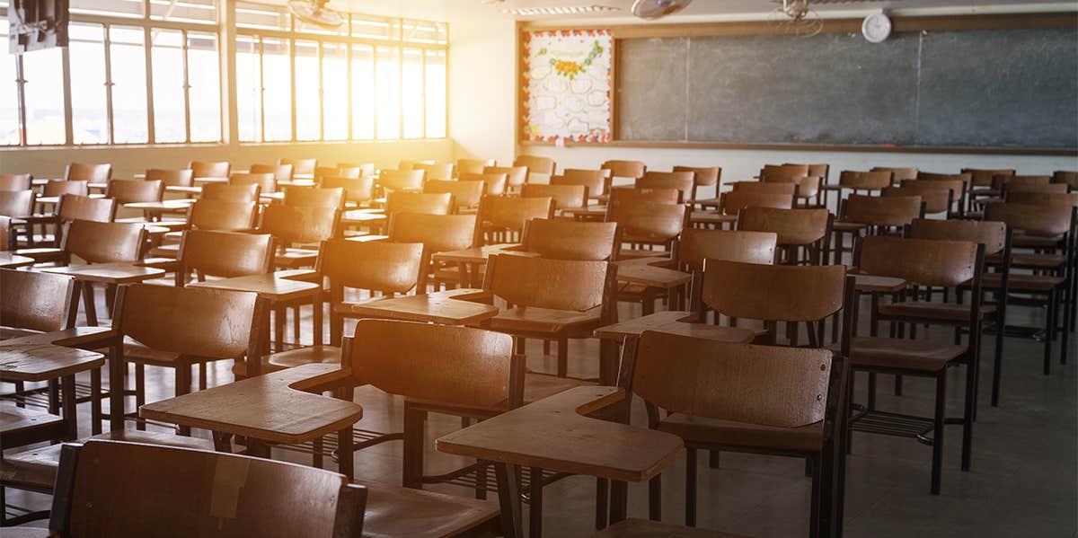 empty classroom