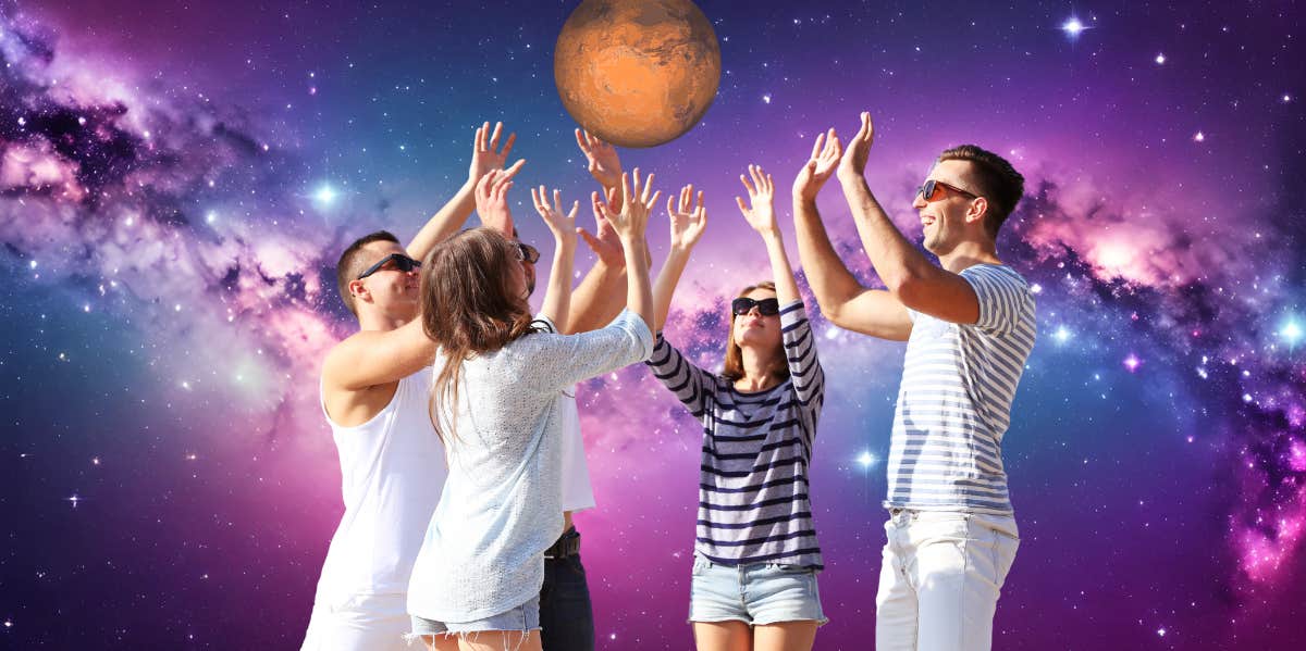 What Each Zodiac Sign Can Manifest When Mars Enters Scorpio Starting October 12, 2023 people playing volleyball with mars