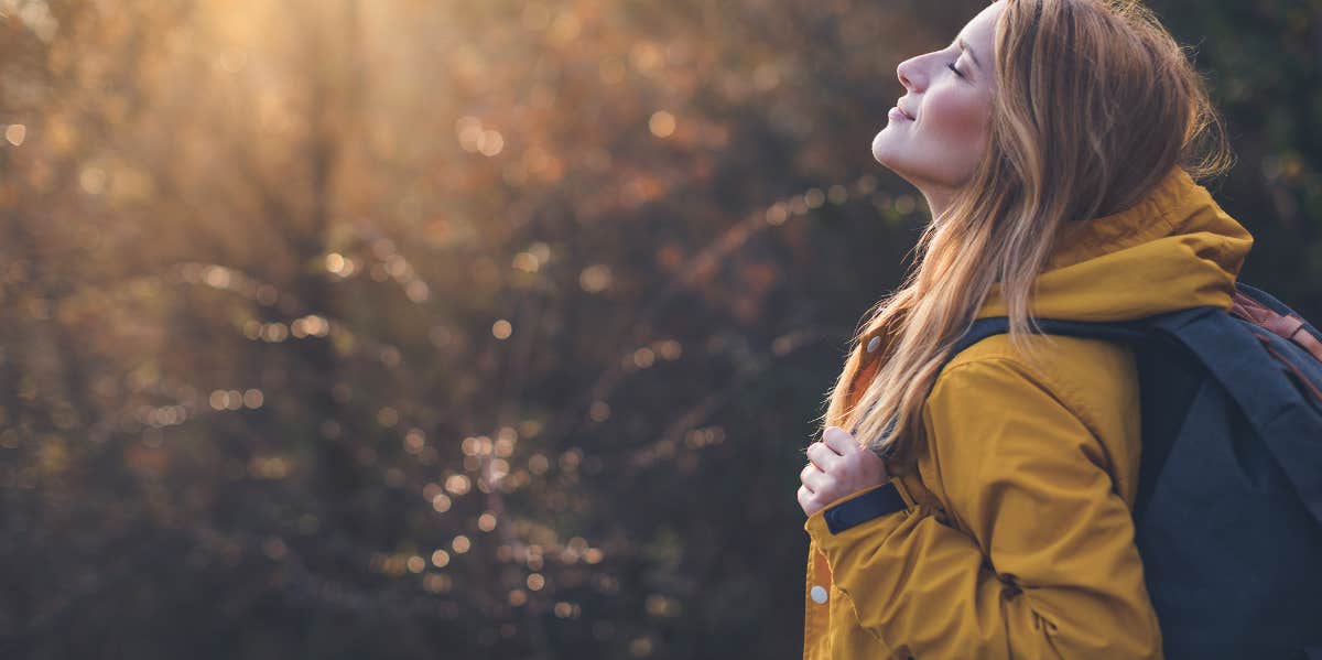 woman in nature