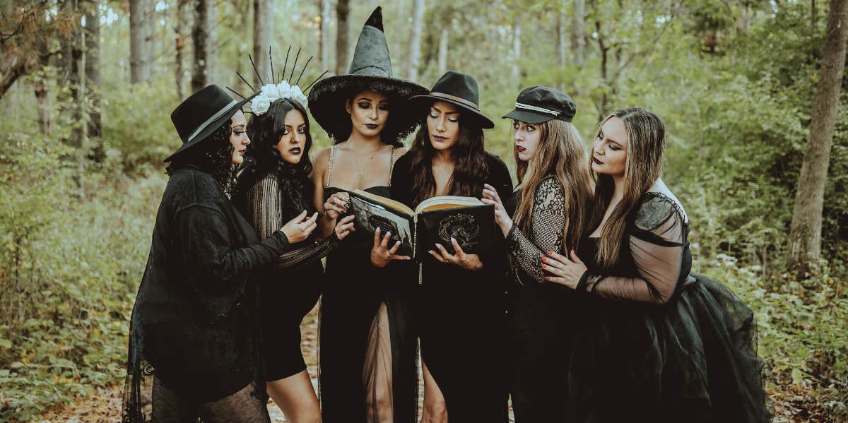 coven of witches outside