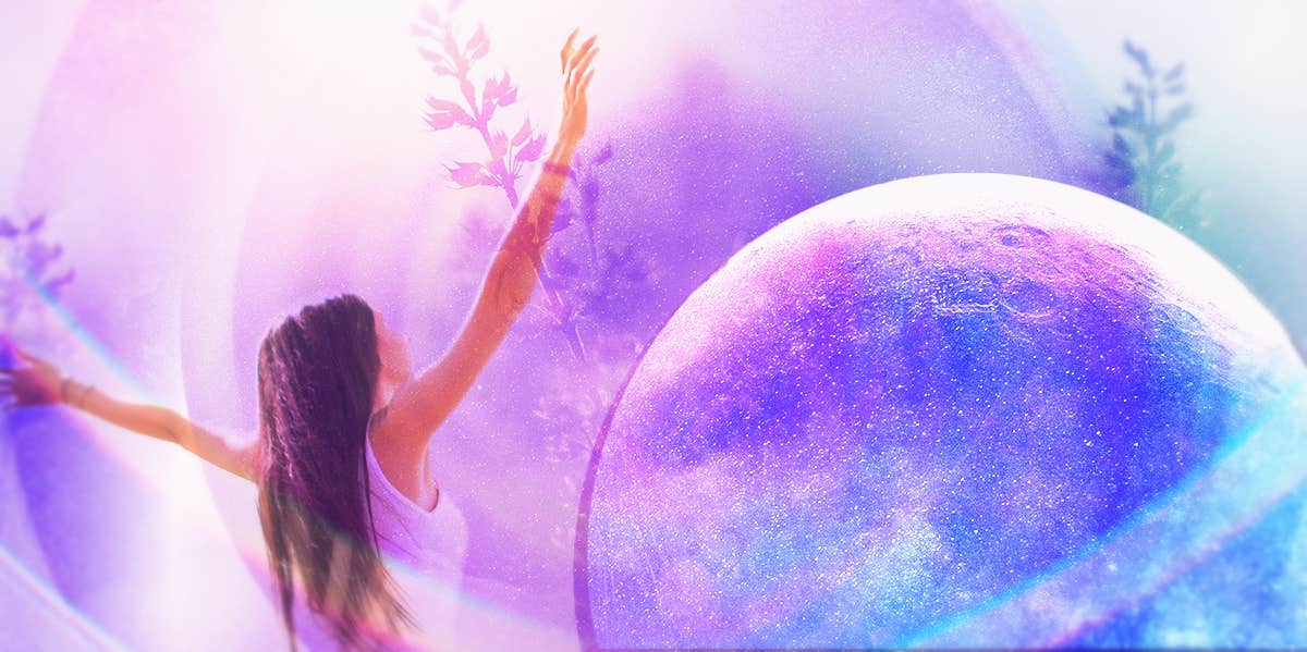 What Is A Starseed & 25 Signs Your Soul Is From Another Planet woman reaching in front of a planet