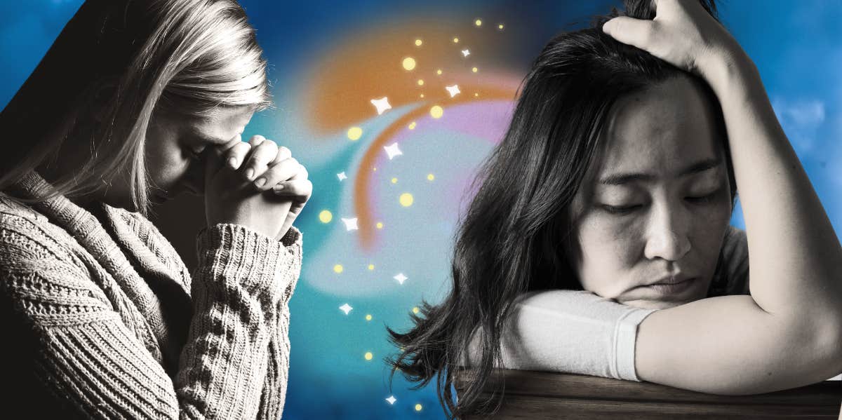 Spiritual Depression: Meaning, Causes & Signs depressed women praying
