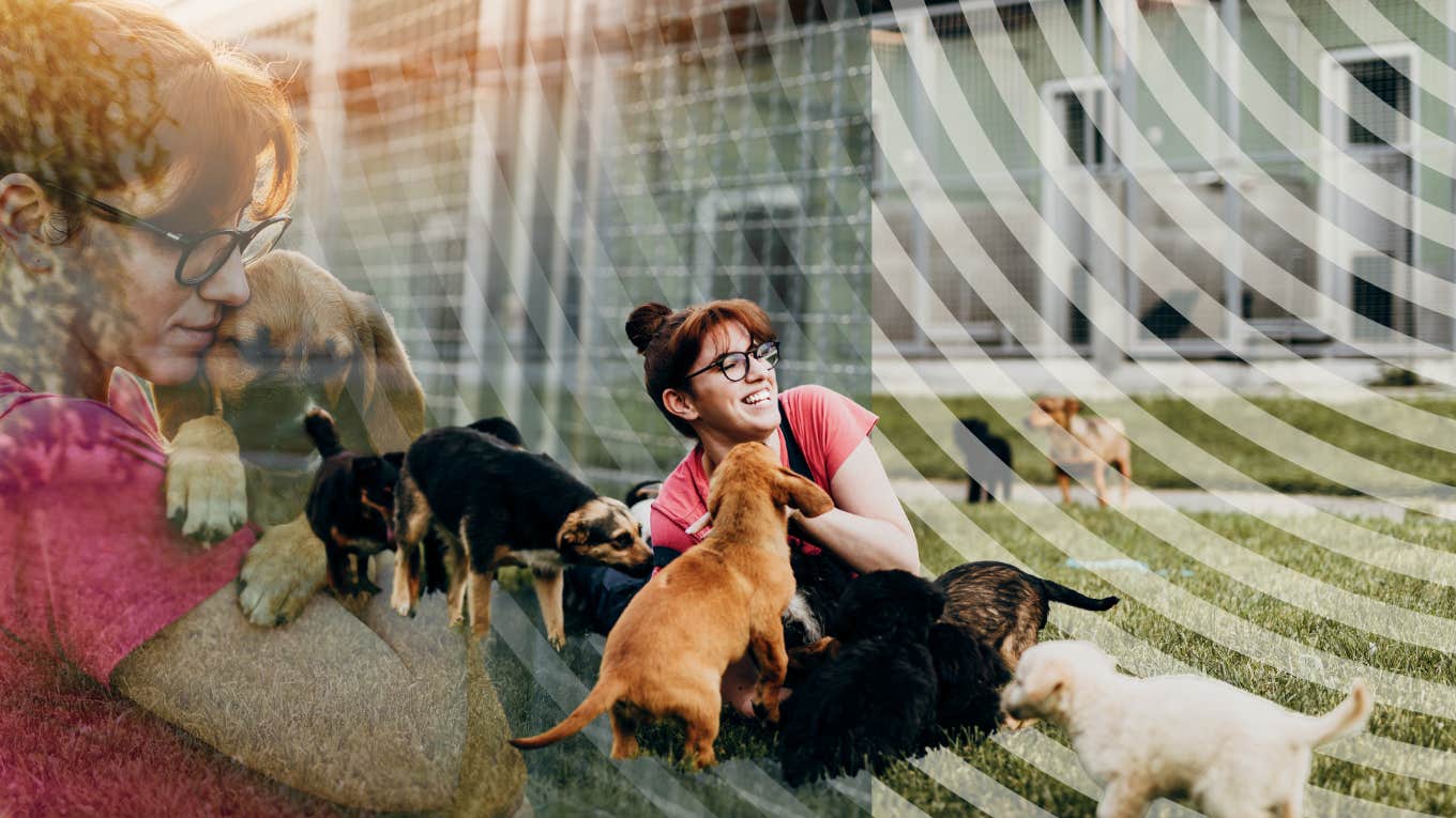 What It Means To Be An Unmarried Woman In Her With No Kids 40 year old woman volunteering her time with animals