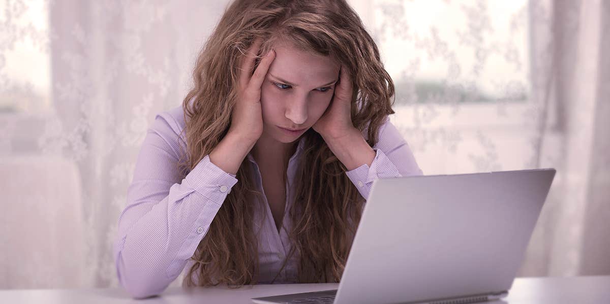 What The Man Who Threatened To Kill Me On The Internet Needs To Know depressed woman