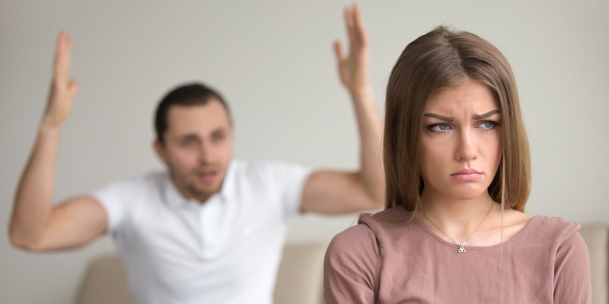 What To Do If Your Husband Thinks He Does Nothing Wrong man and woman arguing