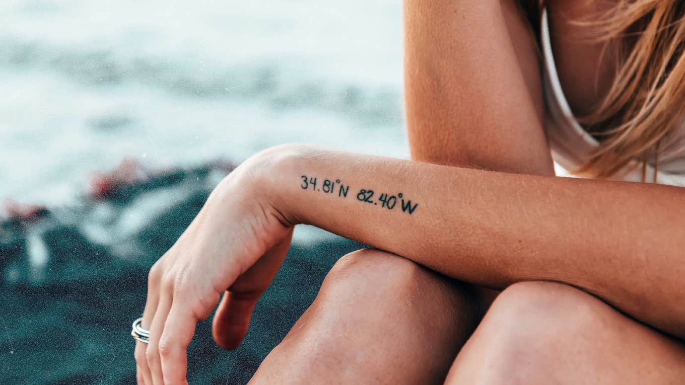 What Were You Inking - Couples With Tattoo Regret Geo location tattoo