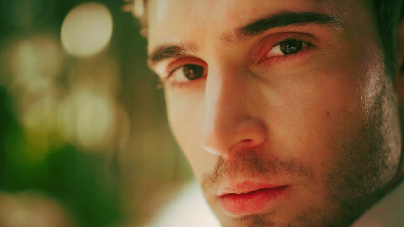 5 Things Women Should Really Know About Men’s Deepest Desires man staring with desire