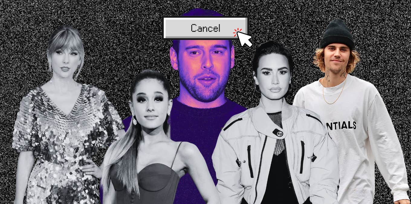 scooter braun, taylor swift, ariana grande, demi lovato, justin bieber