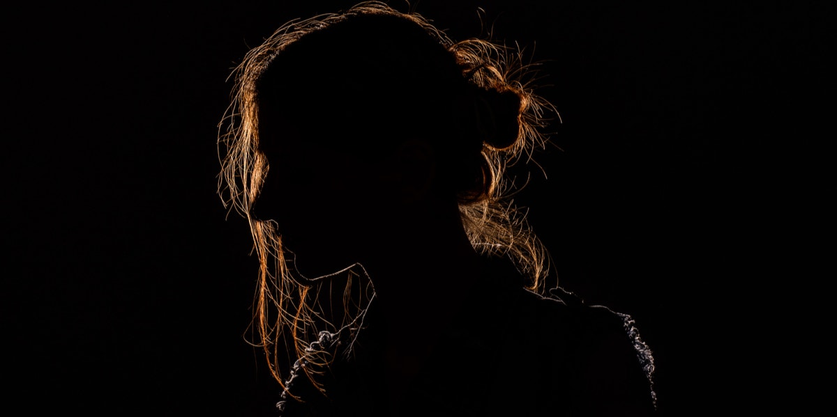 silhouette of woman