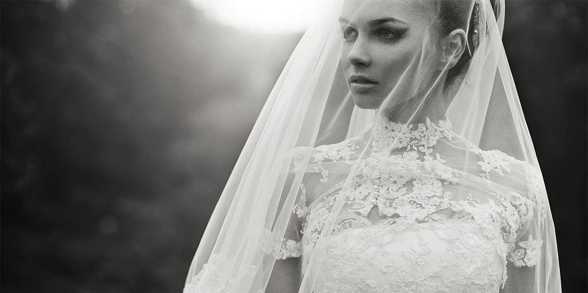When You’re Ready For A Wife, Come Find Me bride in black and white