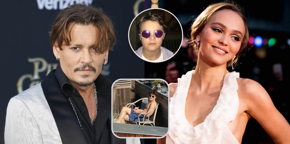 Johnny Depp, Lily-Rose Depp, Jack Depp