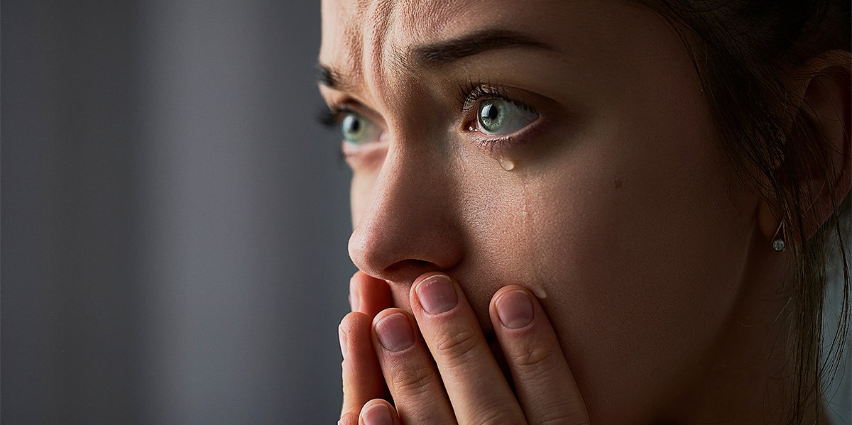 woman crying