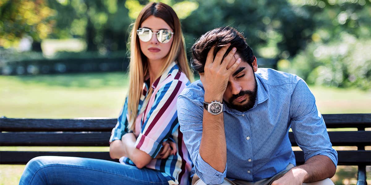 Good News: That Scary Bump In Your Relationship Is Completely Normal couple having issues