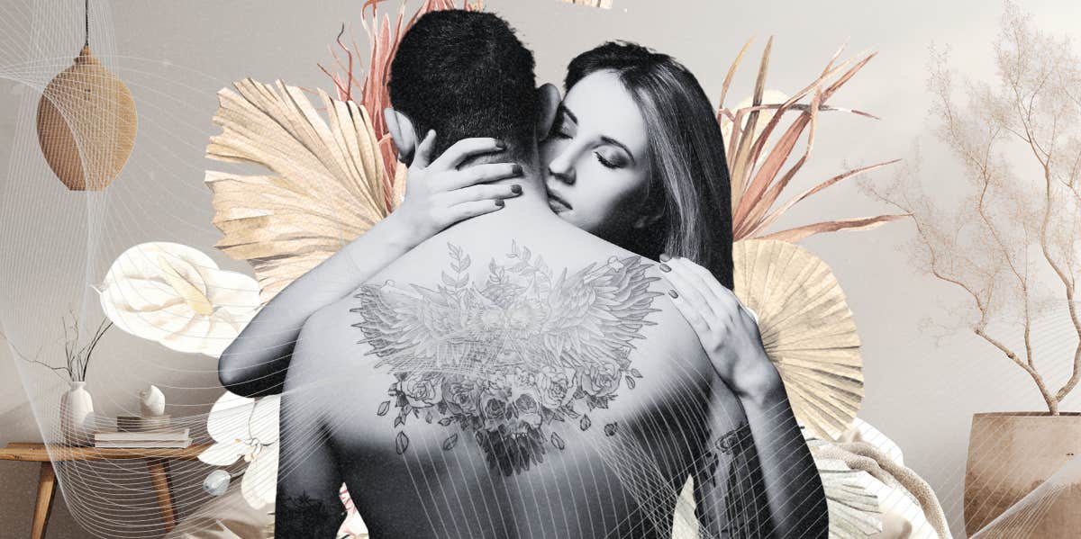 why-guys-with-tattoos-better-bed-according-women Intimate man and woman