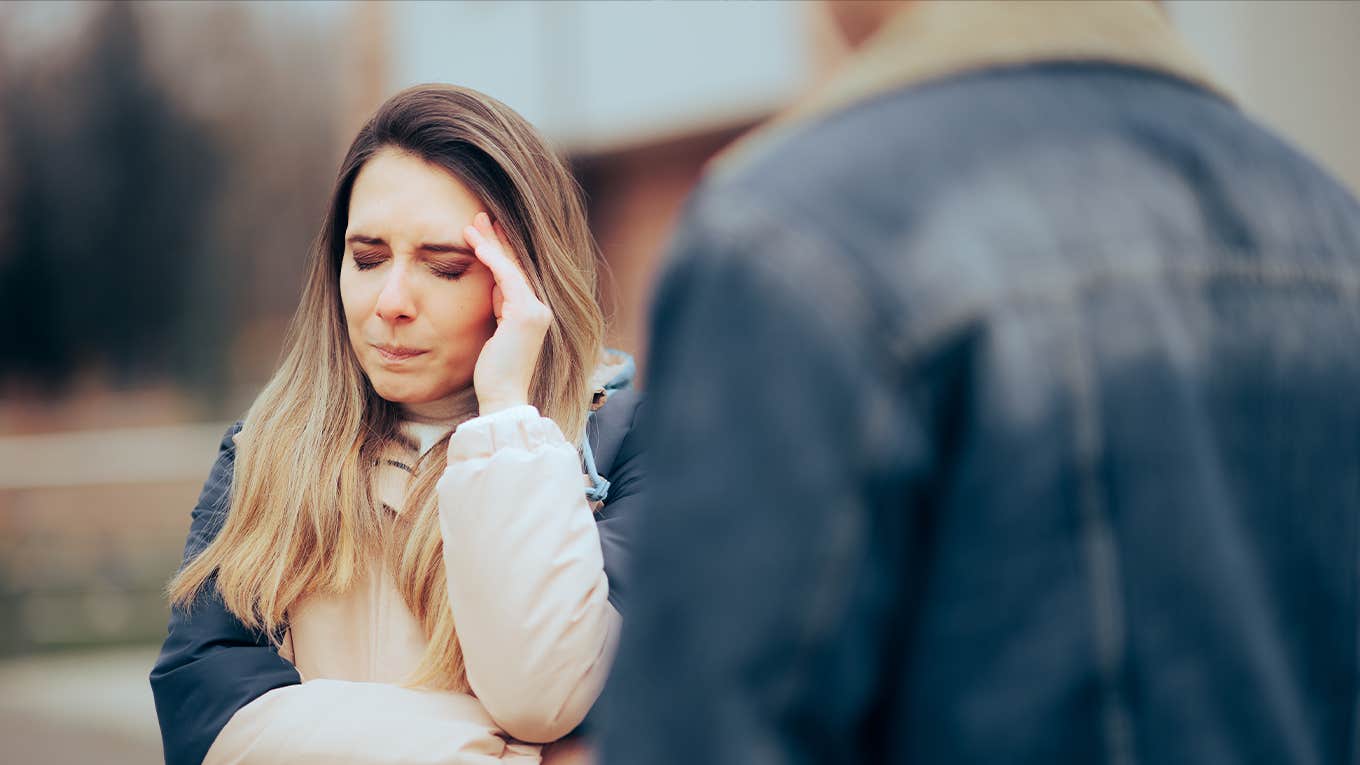 5 Painfully Honest Reasons He Won't Let You Break Up With Him Couple Fighting Ending their Relationship