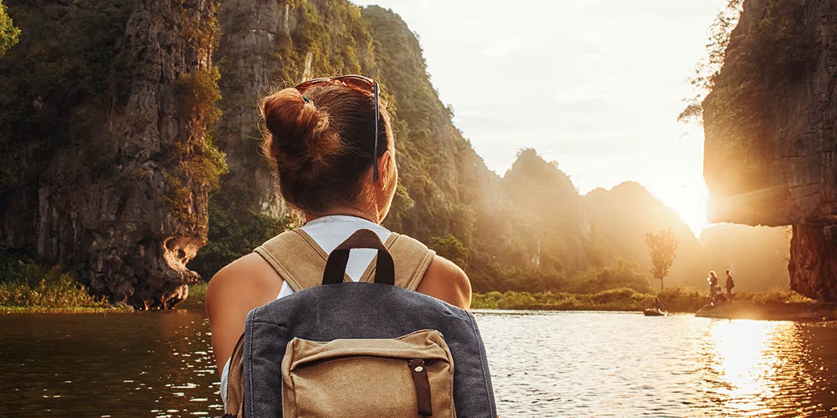 woman traveling