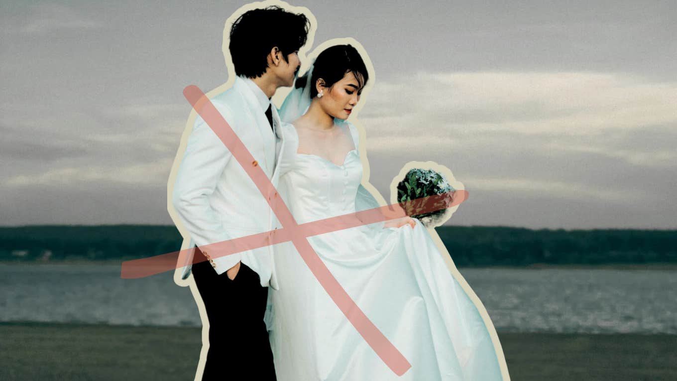 Why I'm Finally Done With Marriage Asian couple on wedding day