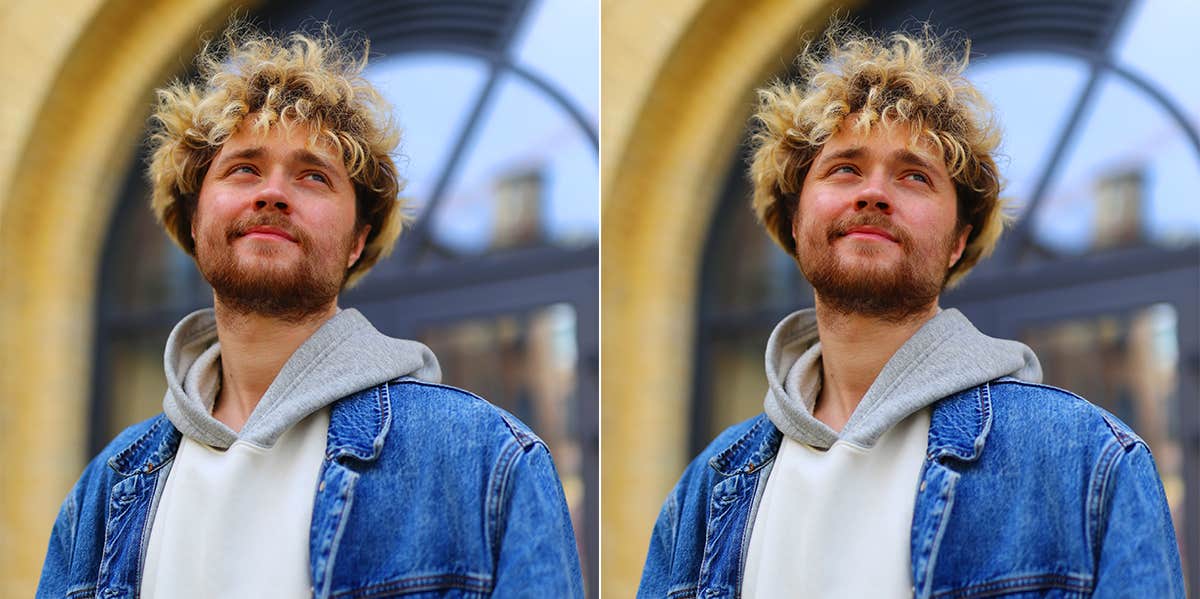 guy with messy hair