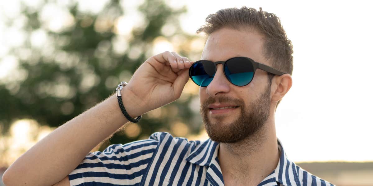 man with sunglasses on