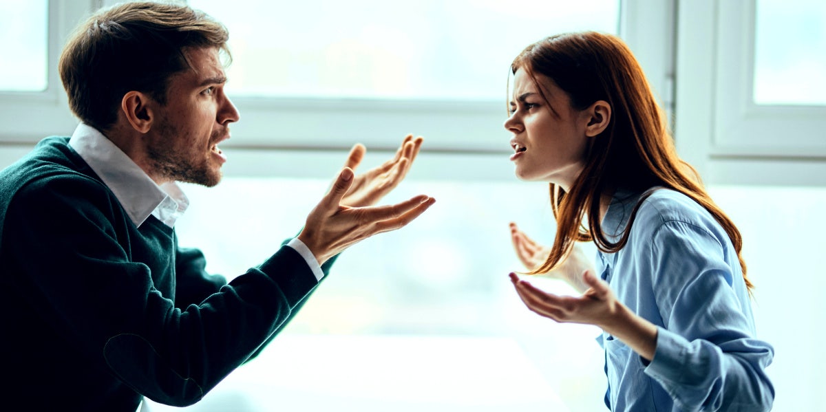 Why People Need To Feel 'Right' About Shooters' Motivations man and woman arguing about who is right