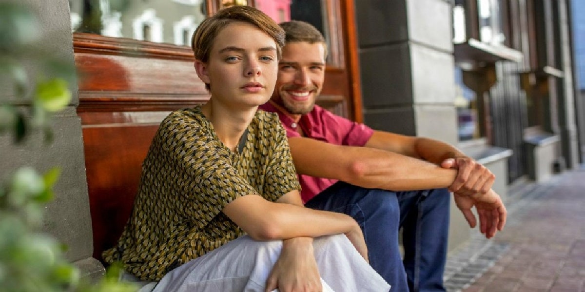 couple sitting on a stoop
