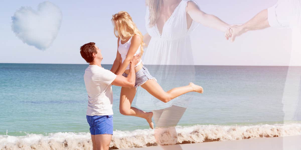 The Common Behavior That Will You Find You Immediate Love, According To Research Happy couple on the beach