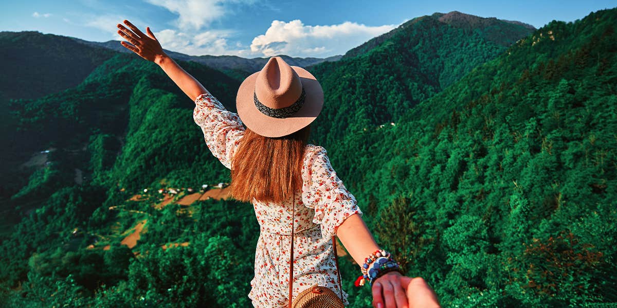 woman traveling