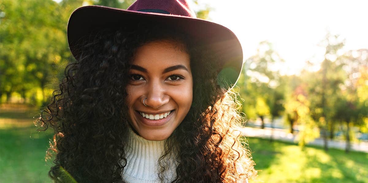 smiling woman