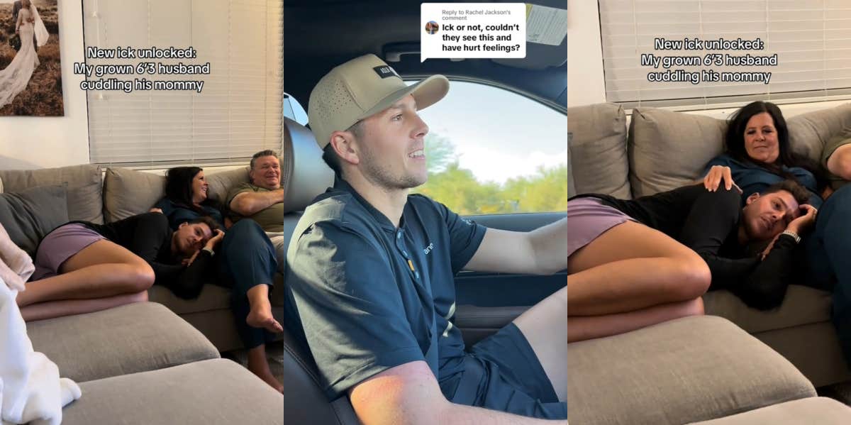 A Wife Says She Has Uncovered A New Ick And Posts A Video Of Her 6’3 Husband Cuddling His Mom Markie Murphy TikTok about new ick