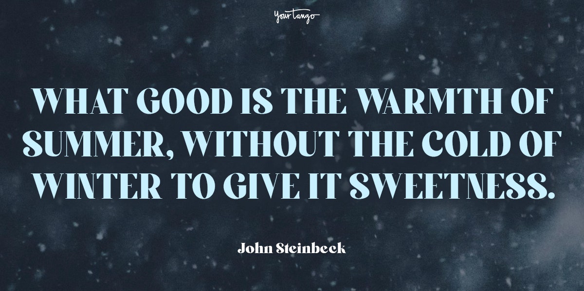 John Steinbeck quote about winter