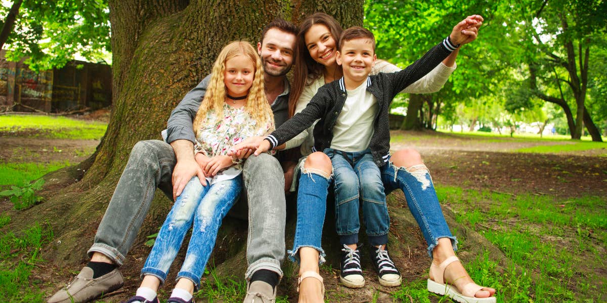 Woman Asks Husband To Not Spend His Inheritance Money On Their Adopted Kids Family with their kids