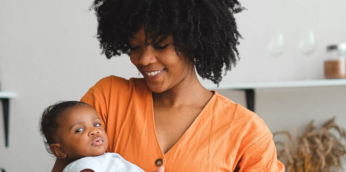Mother Has No Regrets About Changing Her Adoptive Son's Name woman and baby