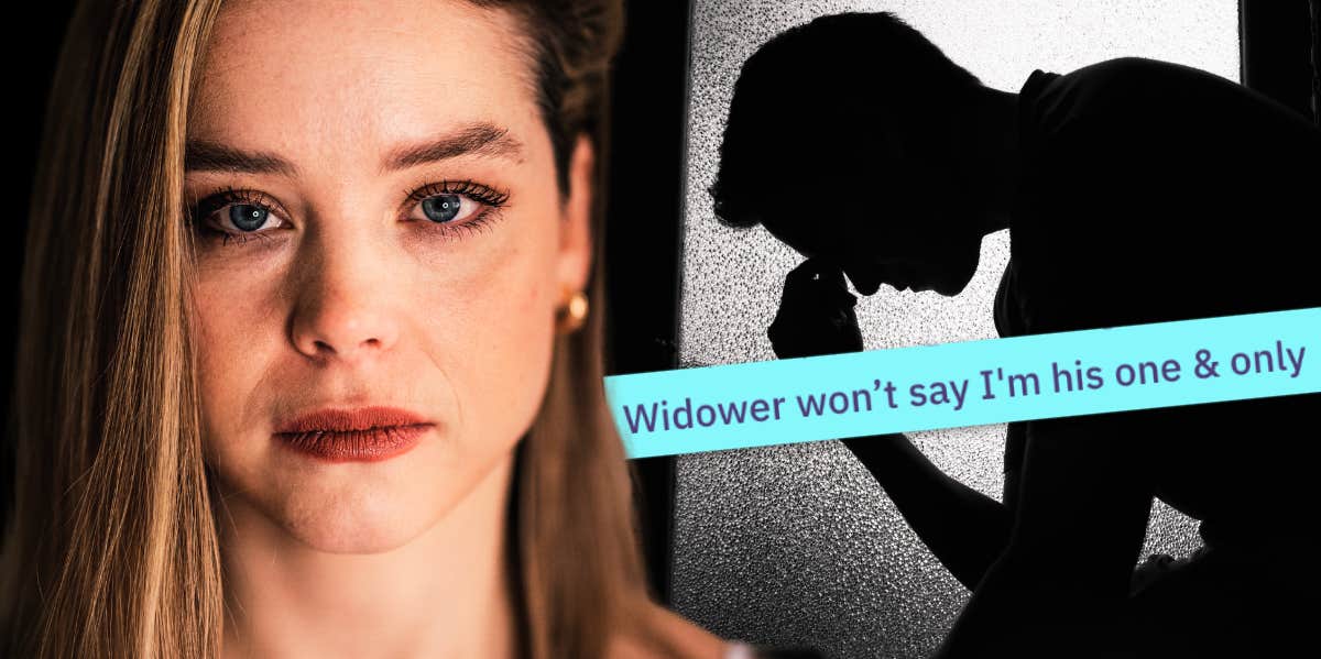 woman dating a widower upset he won't say i'm his one and only