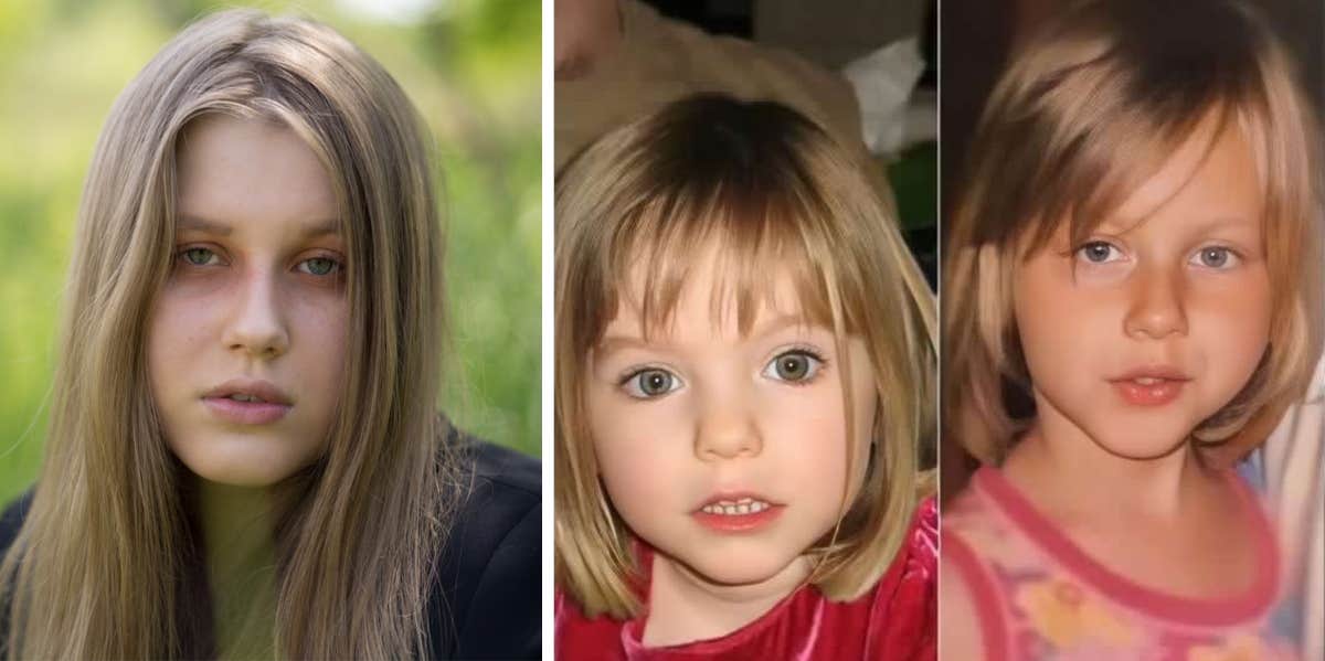 side by side pics of Madeleine McCann and Julia Wendell