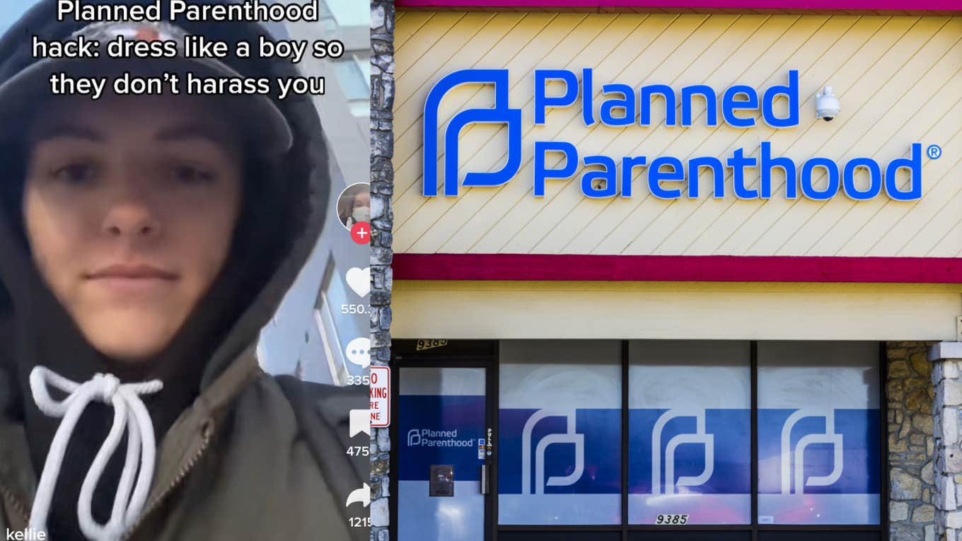Woman 'Dresses Like A Boy' While Walking Past Planned Parenthood To Avoid Harassment planned parenthood, protestors, woman