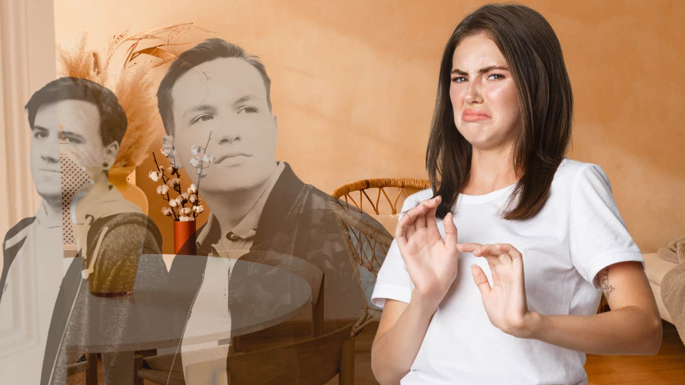Woman Dumps Boyfriend After Finding Out The Atrocious Things His Best Friend Did woman dumping boyfriend while he stands by his best friends side