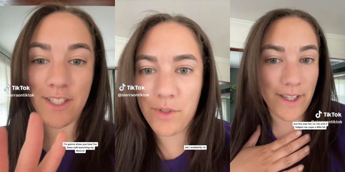 Woman Explains How She 'Soft Launched' Her Divorce On Social Media To Drop Hints To Her Friends & Family Woman explains her divorce soft launch TikTok
