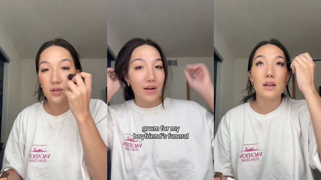 Woman Films Herself Getting Ready For Her Boyfriend's Funeral Paige Gallagher
