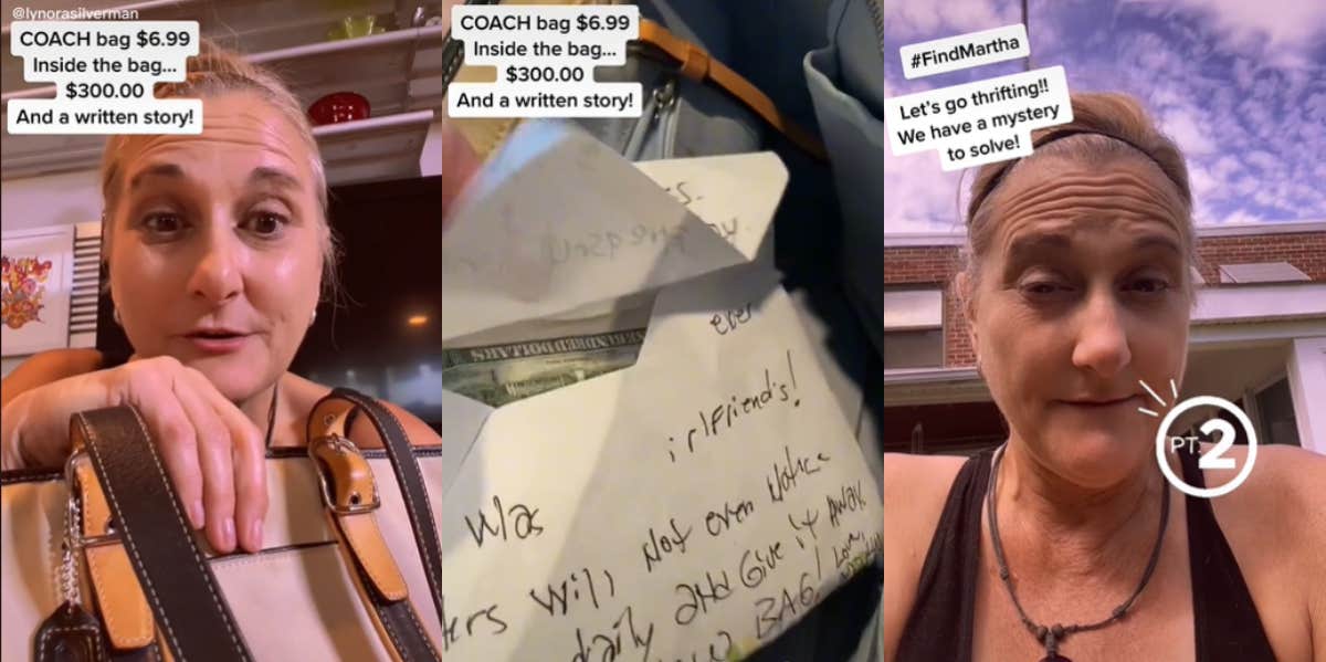 TikToker Posts Video Of Finding Inheritance Money In A $7 Coach Bag From A Thrift Store TikTok inheritance
