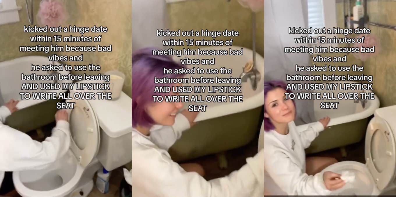 Woman Finds Message On The Inside Of Her Toilet After Inviting Her Online Date Into Her Home Luna Ray