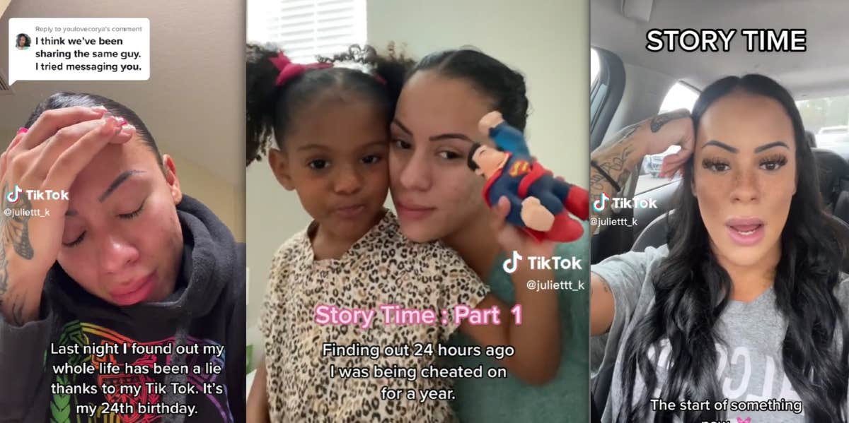 Woman Finds Out Boyfriend Got Another Woman Pregnant woman upset with daughter